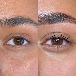 Extensión de pestañas, cejas y lifting