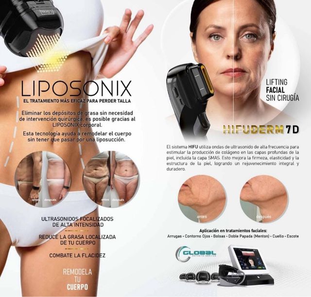 Liposonix y HIFUDERM 7D - Pierde Grasa