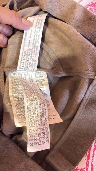 Giacca Zara ecopelle marrone taglia S