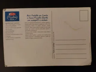Cartoline Pasta Barilla Vintage