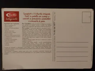 Cartoline Pasta Barilla Vintage