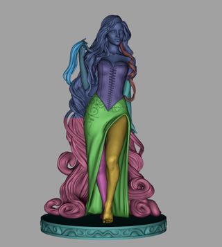 Figura Resina 3D Rapunzel