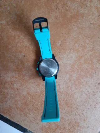 Reloj Calgary Correa Silicona Turquesa Negro