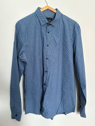 Camisa Massimo Dutti Estampada Azul