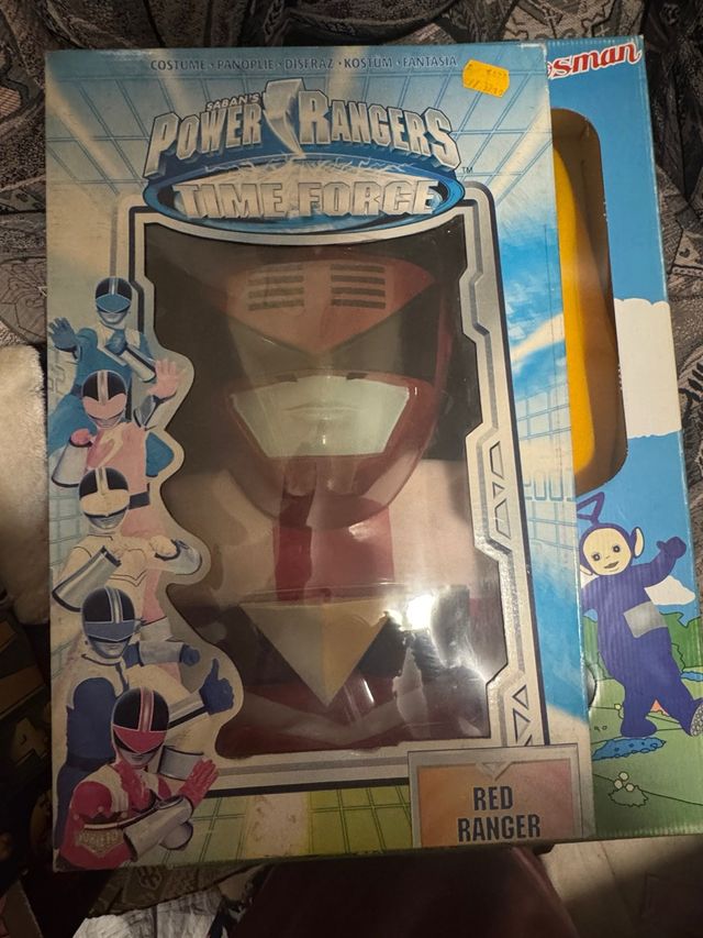 Disfraz Power Rangers Time Force Rojo y varios
