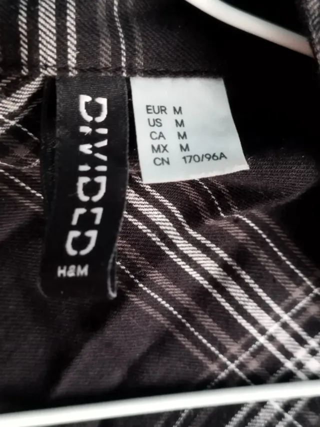 Camisa cuadros unisex M