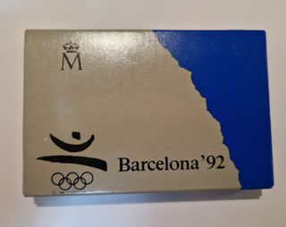 Moneda Plata Barcelona 1992 Olimpiadas. Bolos