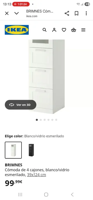 Cómoda blanca Ikea