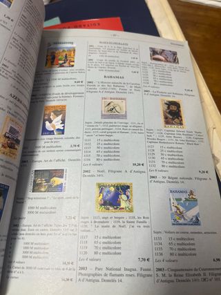 Clasificador Sellos Yvert & Tellier y Catalogos