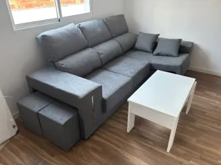 Sofás cheslongue nuevos a estrenar