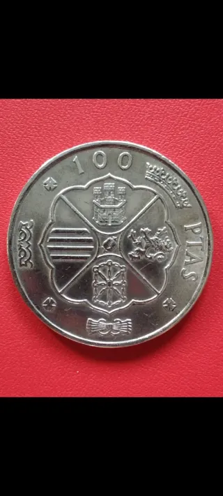 Moneda 100 Pesetas Plata