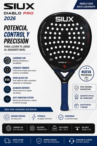 Pala Pádel SIUX DIABLO PRO 2026