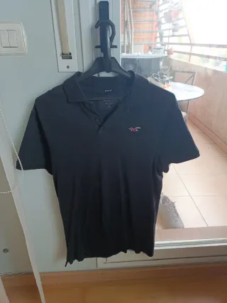 Polo Hollister Negro Talla M