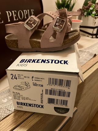 Sandali Birkenstock bambina cipria n.24