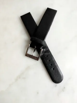 Correa Reloj Mondaine Original Piel Negra