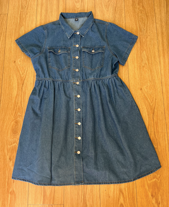 vestido vaquero azul camisero denim