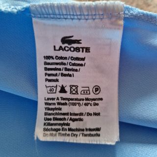 Camiseta Lacoste T.M azul finita