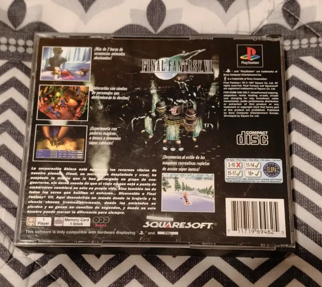 Final Fantasy VII PlayStation PAL