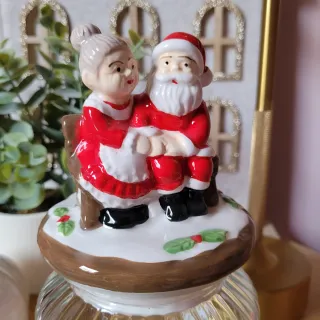 Bote Navidad Cerámica y Cristal