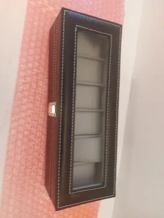 Portaorologi nero con chiusura