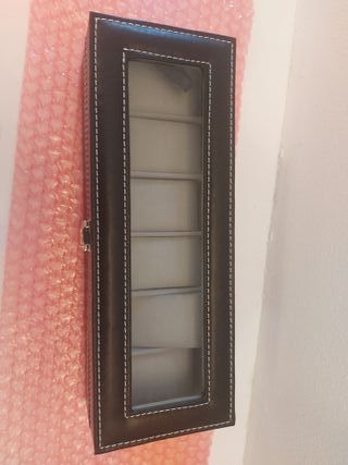 Portaorologi nero con chiusura