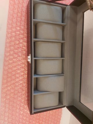 Portaorologi nero con chiusura