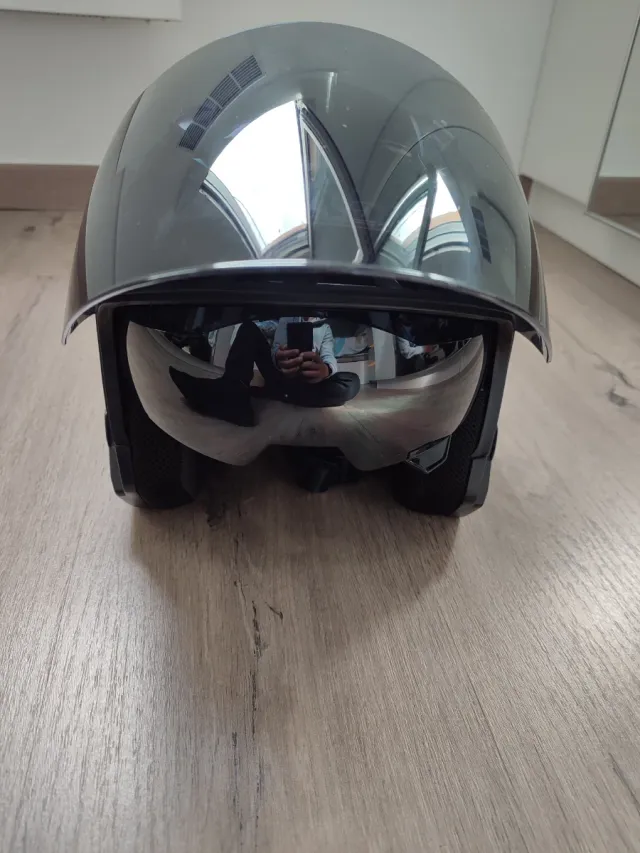 Casco Jet Negro