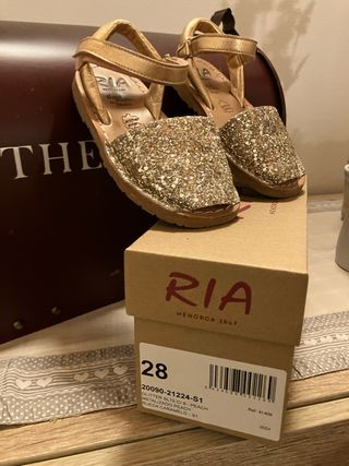 Sandali bambina RIA Glitter oro n. 28