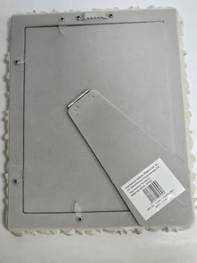 Marco de fotos blanco floral