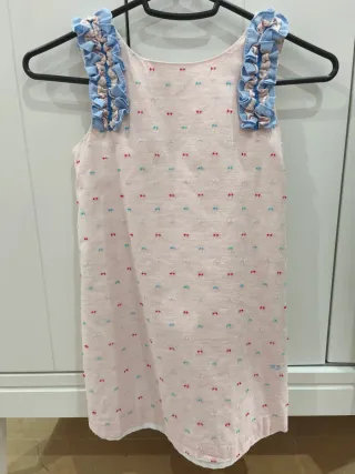 2 Vestidos niña verano algodón rosa