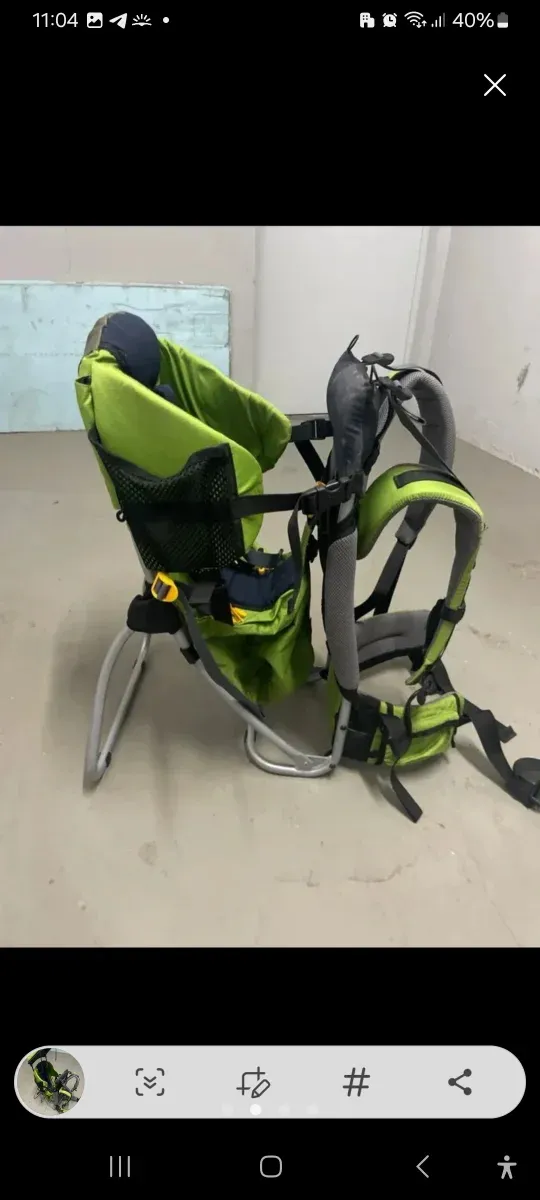 Mochila porta bebé trekking
