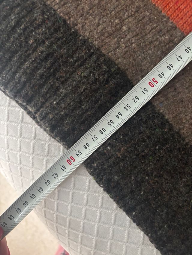 Jersey de punto rayas cuello alto