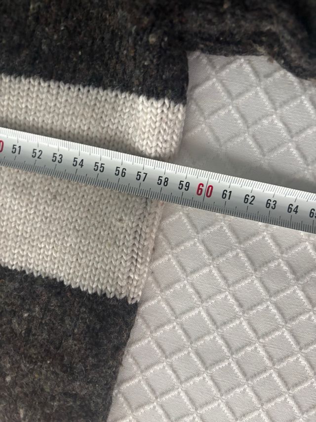 Jersey de punto rayas cuello alto