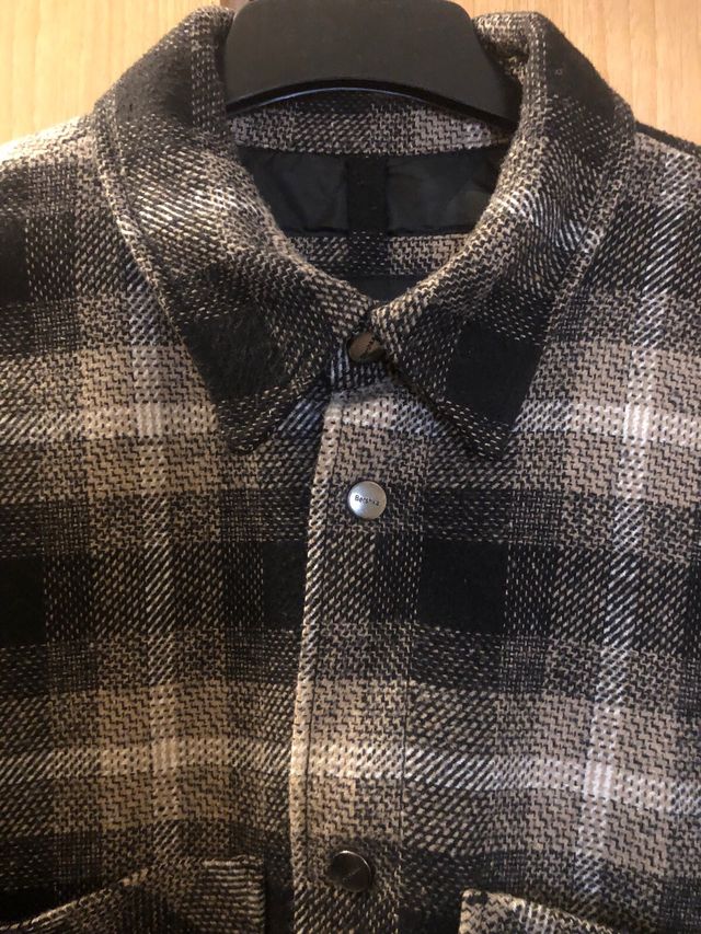 Chaqueta cuadros Bershka hombre