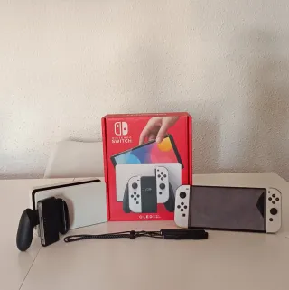 Nintendo Switch OLED Blanca + Mario party