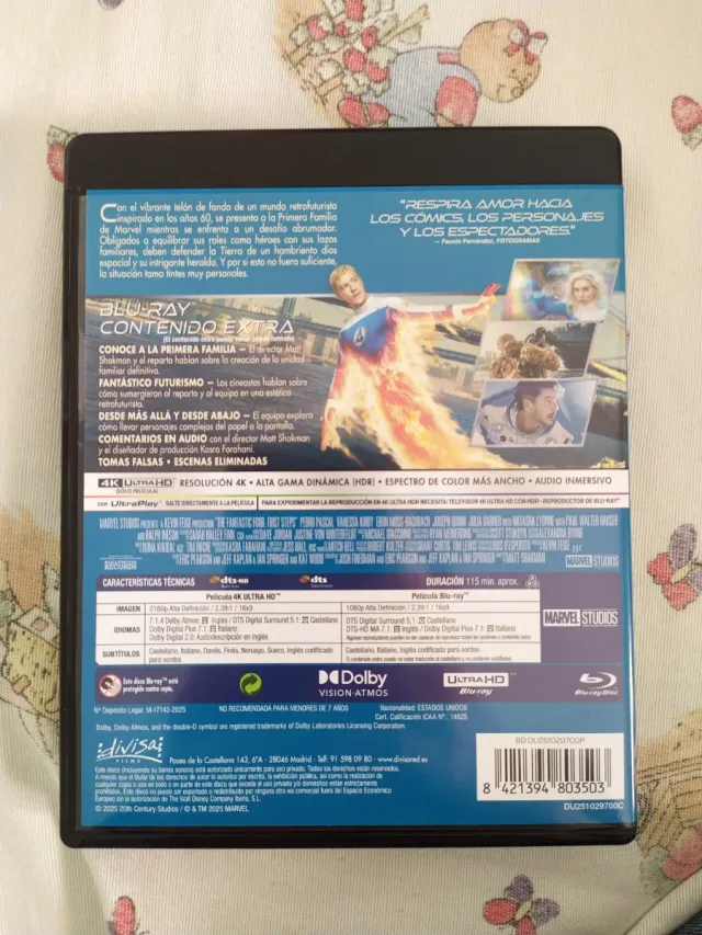 Los 4 Fantásticos 4K + Blu-ray