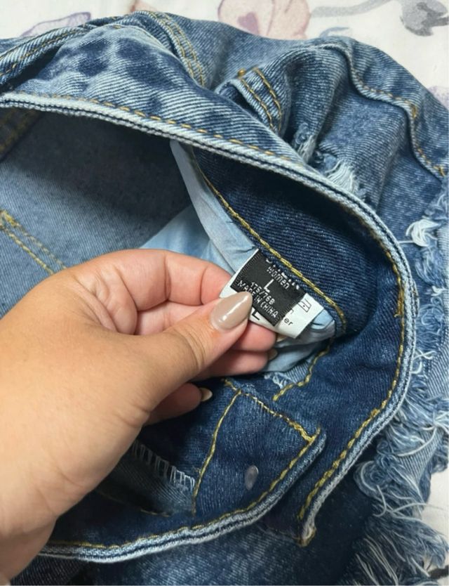 Shorts Vaqueros Shein Desgastados