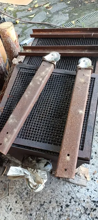 Barbacoa hierro gran capacidad