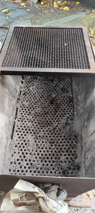 Barbacoa hierro gran capacidad