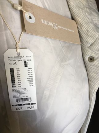 Giacca nuova 3/4 Tom Tailor Beige melange Taglia M