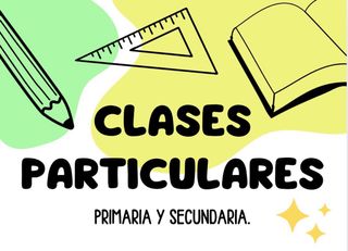 Profesora particular de Primaria y Secundaria