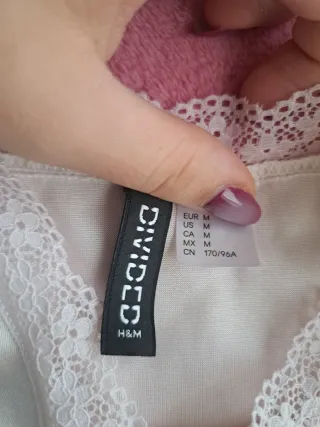 Top encaje New Yorker blanco