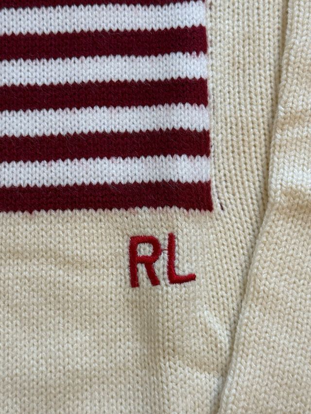 Jersey Polo Ralph Lauren Bandera Americana Beige