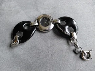 Reloj Emporio Armani Negro y Plateado