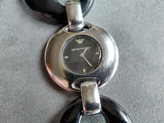 Reloj Emporio Armani Negro y Plateado