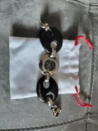 Reloj Emporio Armani Negro y Plateado