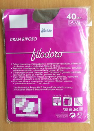 2 paia collant 40 den Filodoro + Vignoni