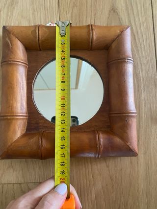 cornice specchio legno