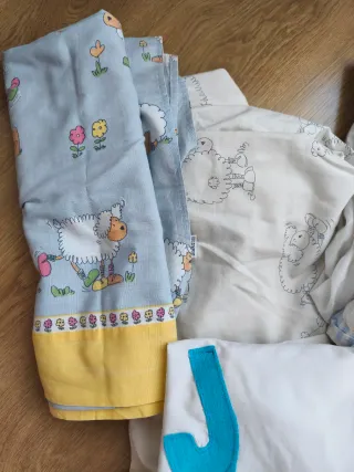 Juego 3 sábanas infantiles algodón