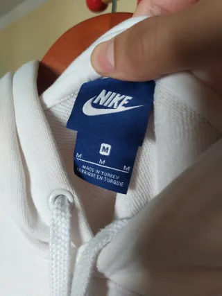 Sudadera con gorro Nike Air Blanca